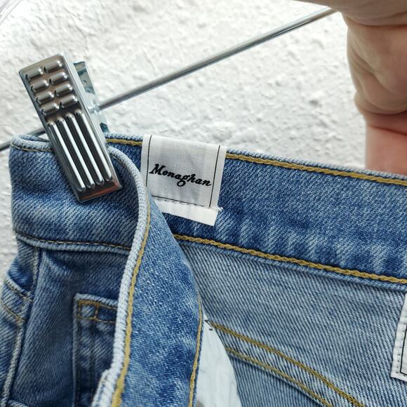 FRANK & EILEEN High Rise Light Wash The Monaghan Mom Crop Jeans - Picture 15 of 16